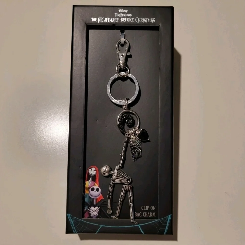 🖤▪️Nightmare Before Christmas ▪️Skeleton Keychain with Clip